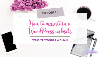 How to maintain a WordPress website